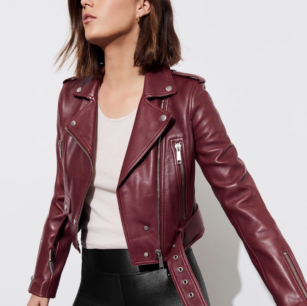LTH JKT MYA CROPPED BIKER Carbon38